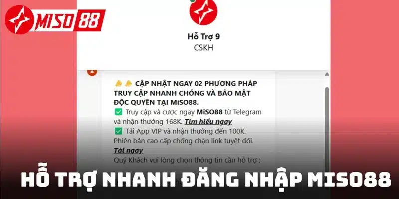 Hỗ trợ nhanh để khắc phục vấn đề truy cập